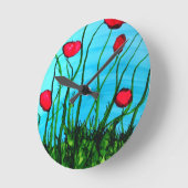 Azurblaue Wanduhr (Winkel)