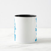 Azurblauer Bayerischer Löwe Tasse (Zentrum)