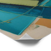 Azurblauer Blick Poster (Ecke)