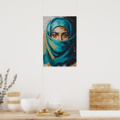 Azurblauer Blick Poster (Küche)