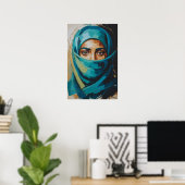 Azurblauer Blick Poster (Heimbüro)