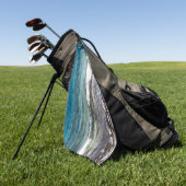 Azurblauer Ozean Golfhandtuch (Gras)