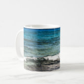 Azurblauer Ozean Kaffeetasse (Vorderseite Links)