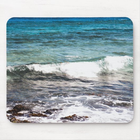 Azurblauer Ozean Mousepad (Vorne)