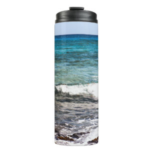 Azurblauer Ozean Thermosbecher