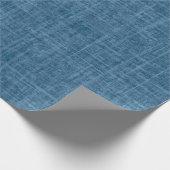 Azurblaues Leinen Geschenkpapier (Ecke)
