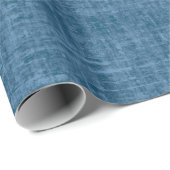 Azurblaues Leinen Geschenkpapier (Rolleneckpunkt)
