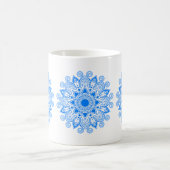 Azurblaues Mandala Kaffeetasse (Mittel)