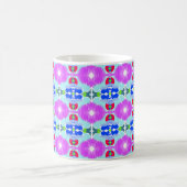 Azurblüten-Kaleidoskop Kaffeetasse (Mittel)