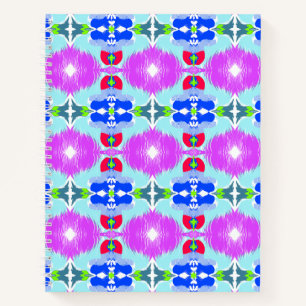 Azurblüten-Kaleidoskop Notizblock