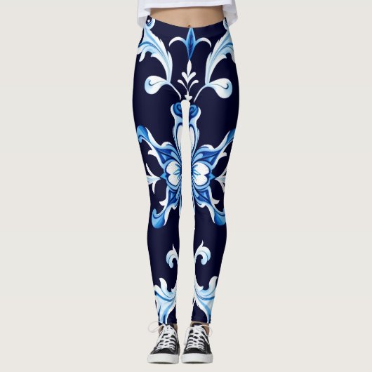 Azurblüten-Leggings Leggings (Vorderseite)