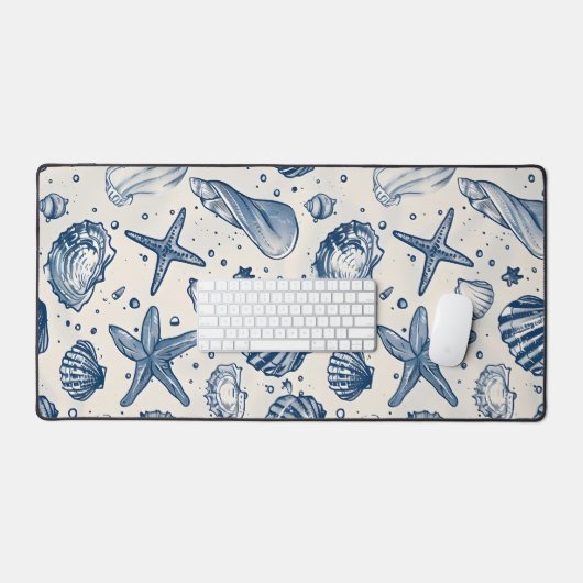 Azure Abundance: Eine blaue Schule Schreibtischunterlage (Tastatur & Maus)