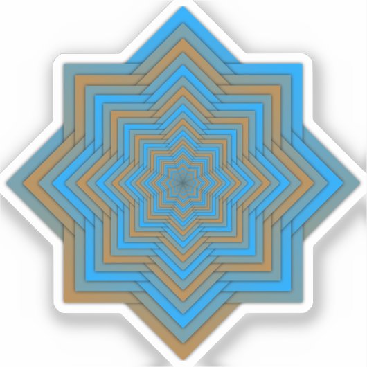 Azure and Ember Star Aufkleber (Vorderseite)