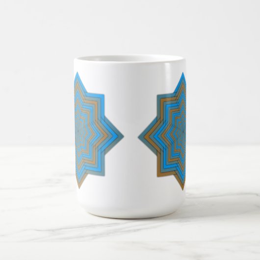 Azure and Ember Star Kaffeetasse (Mittel)
