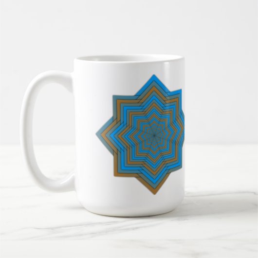 Azure and Ember Star Kaffeetasse (Links)