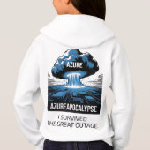 Azure Apocalypse – I Survived the Great Outage Hoodie (Rückseite)
