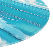 Azure Beach Calm Design Schneidebrett (Ecke)