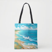 Azure Beach Calm Design Tasche (Vorderseite)