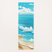 Azure Beach Calm Design Yogamatte (Vorderseite)