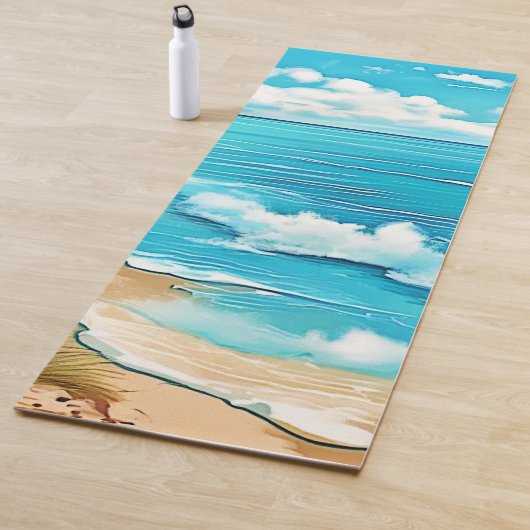 Azure Beach Calm Design Yogamatte (Beispiel)