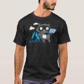 Azure Bit Raccoon mit Microsoft Surface Classic T T-Shirt (Vorderseite)