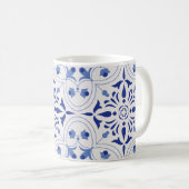 Azure Bloom Cross Kaffeetasse (VorderseiteRechts)