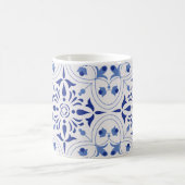 Azure Bloom Cross Kaffeetasse (Mittel)