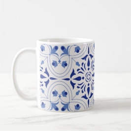 Azure Bloom Cross Kaffeetasse