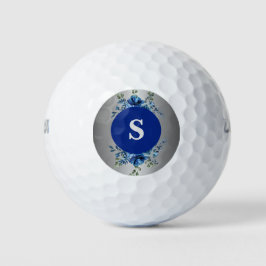 Azure Bloom: Eine Blumensinfonie auf dem Grünen Golfball