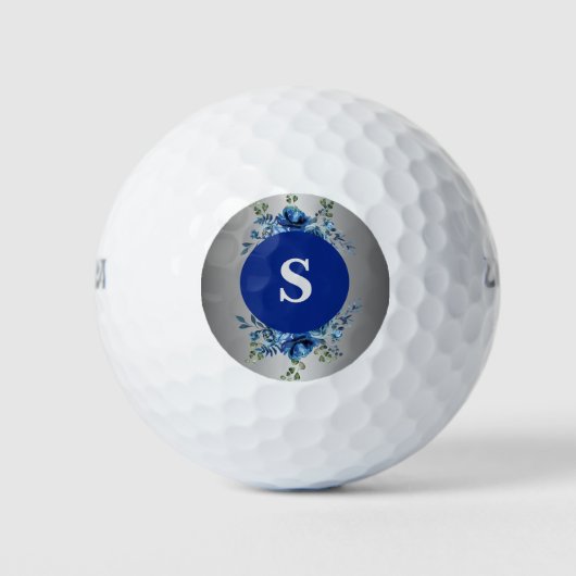 Azure Bloom: Eine Blumensinfonie auf dem Grünen Golfball (Vorderseite)