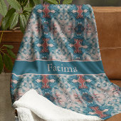 Azure Bloom, individuell Fleecedecke