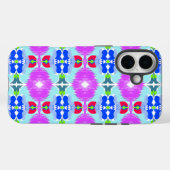 Azure Bloom Kaleidoscope Case-Mate iPhone Hülle (Rückseite (Horizontal))