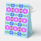 Azure Bloom Kaleidoscope Geschenkschachtel (Rückseite)