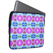 Azure Bloom Kaleidoscope Laptopschutzhülle (Vorne Rechts)