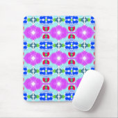 Azure Bloom Kaleidoscope Mousepad (Mit Mouse)