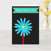 Azure Bloom Mutter Frohen Tag Karte (Gelbe Blume)