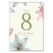 Azure Bloom Tischnummer (Vorderseite)