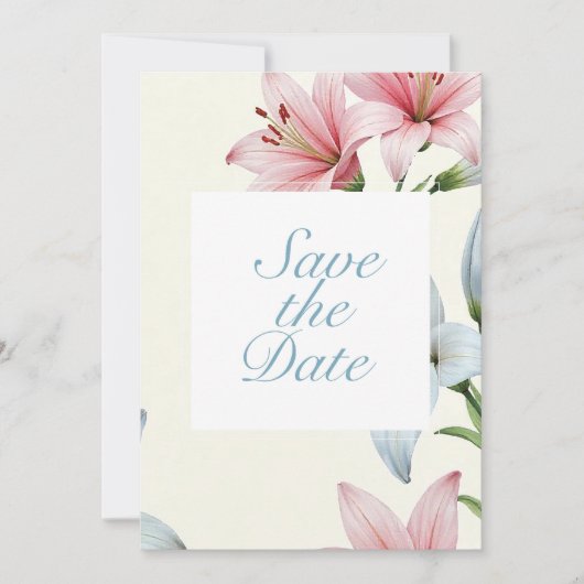 Azure Bloom V01 Einladung (Vorderseite)