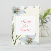 Azure Bloom V02 Einladung (Stehend Vorderseite)