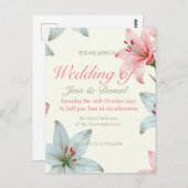 Azure Bloom V03 Postkarte (Vorne/Hinten)