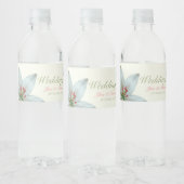Azure Bloom Wasserflaschenetikett (Flaschen)
