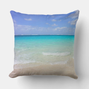 Azure Blue Caribbean Tropical Beach Kissen