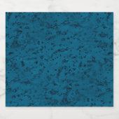 Azure Blue Cork Look Wood Grain Bierflaschenetikett (Einzelnes Label)