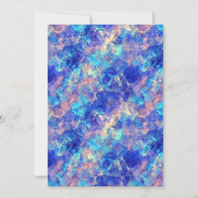 Azure Blue Crumpled Texture (Vorderseite)