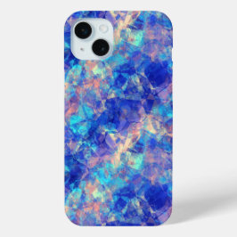 Azure Blue Crumpled Texture Case-Mate iPhone Hülle