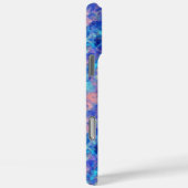 Azure Blue Crumpled Texture Case-Mate iPhone Hülle (Rückseite / Rechts)