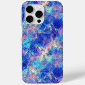 Azure Blue Crumpled Texture Case-Mate iPhone Hülle (Rückseite)