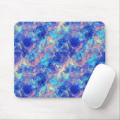 Azure Blue Crumpled Texture Mousepad (Mit Mouse)
