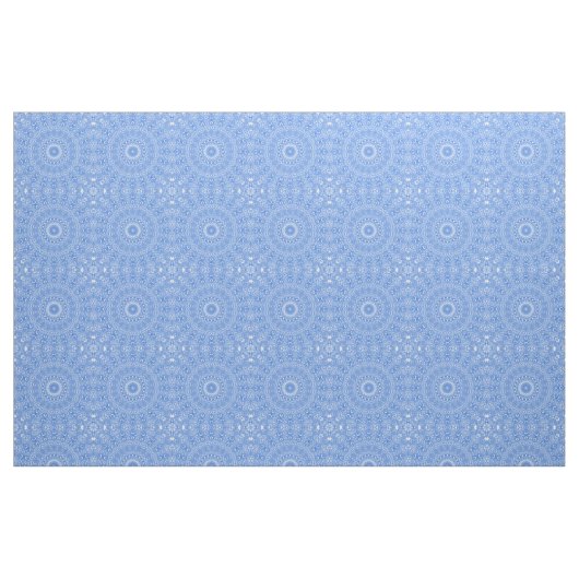 Azure Blue Mandala Geometric Pattern Stoff (Fat Quarter (45,7 x 55,9 cm))