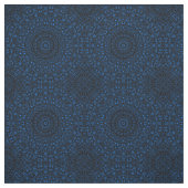 Azure Blue Mandala mit Hypnotic Symmetry Stoff (Muster)